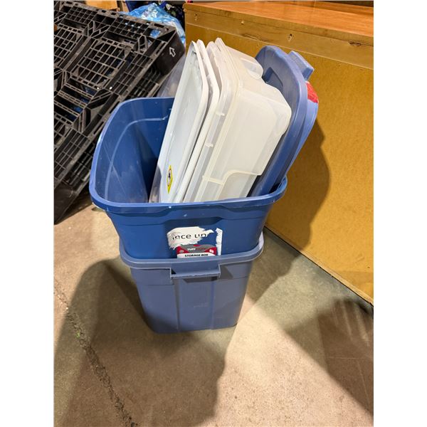 Bins with lids