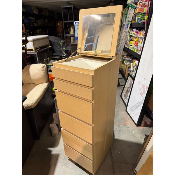 Dresser 16" x 19" x 48 1/2" lift up top