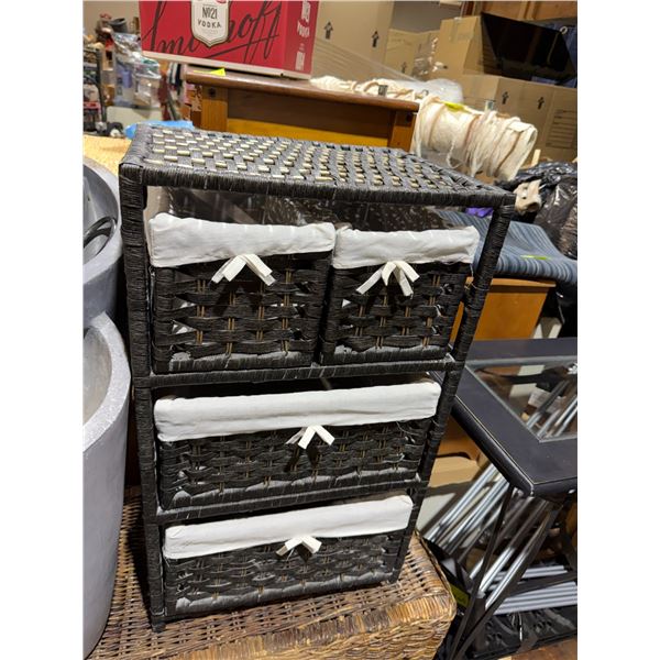 Storage drawers shelf 16 1/2 inches half inches x 27 inches tall