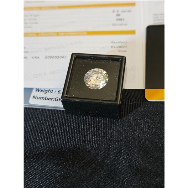 6.0ct moissanite stone