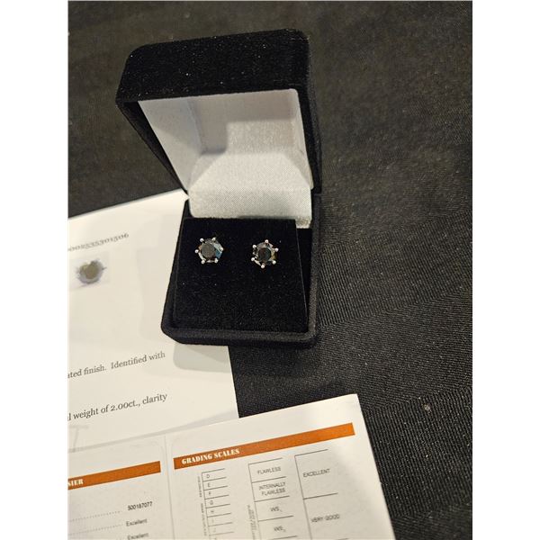 2.00ct moissanite earrings