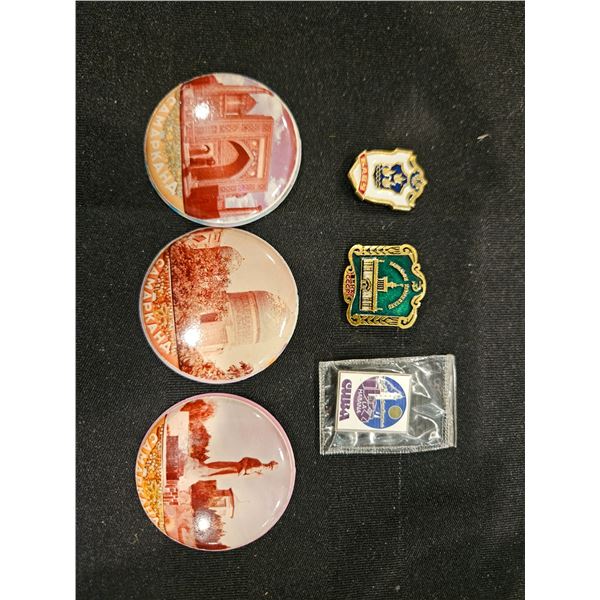 Assorted pins