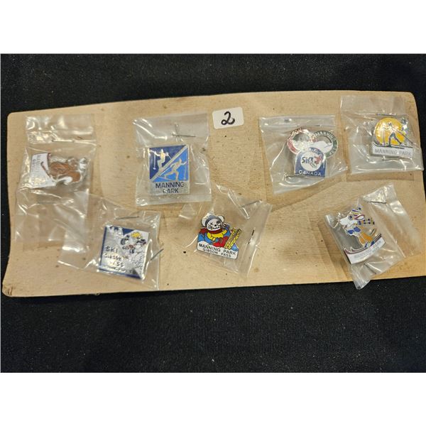 Assorted lapel pins