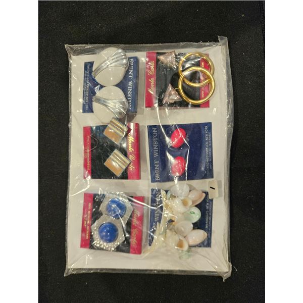 Assorted costume earrings