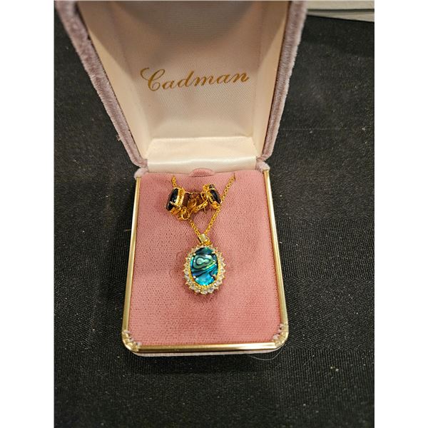 Necklace and clip on earrings
