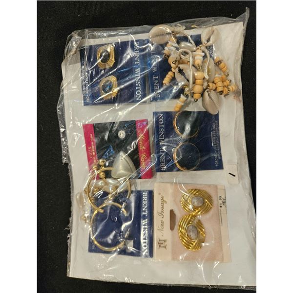 Assorted costume earrings