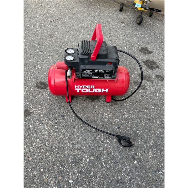 Hyper Tough 3 gallon hundred psi max Compresser