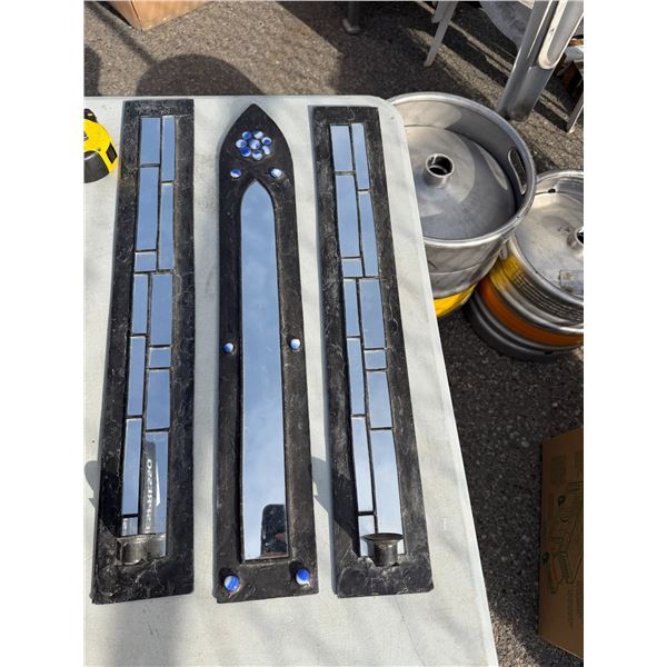Home decor mirrored candle holders