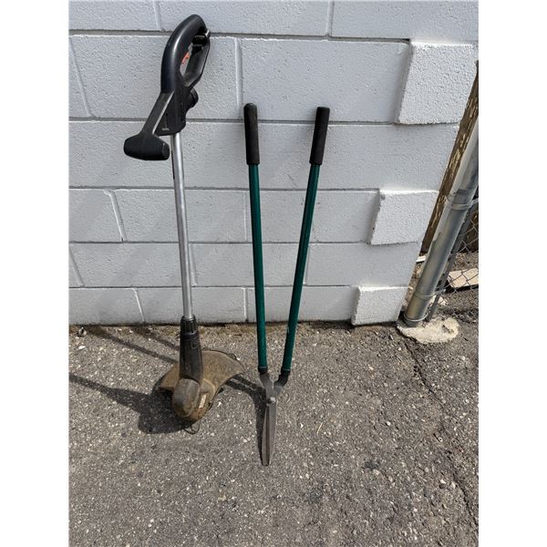 Weedeater and clippers