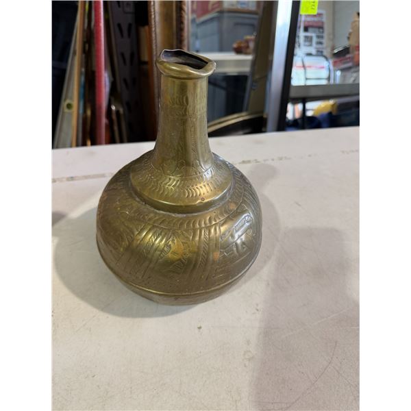 Etched vase