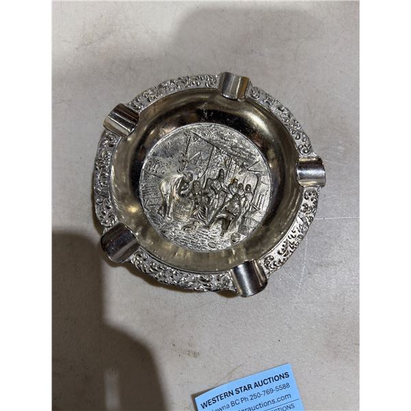 Metal ashtray made in Japan