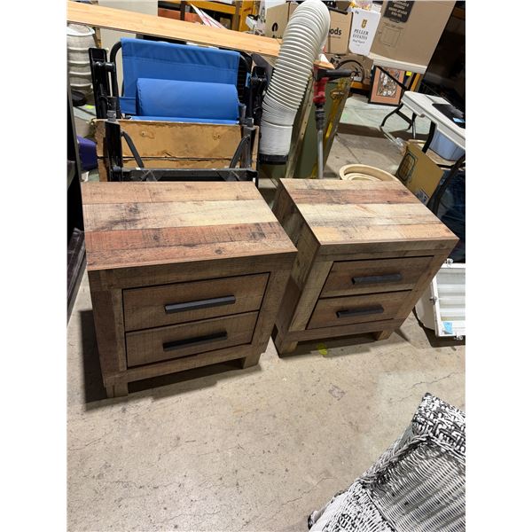 Pair of nightstands 21 1/2" x 15 1/2" x 23