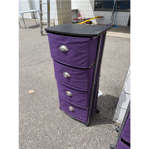 Storage drawers on wheels 18" x 12" x 39" tall