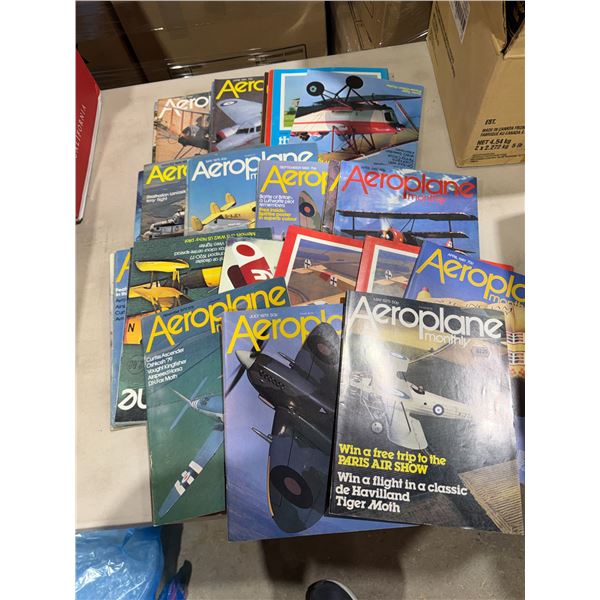 Areoplane monthly magazines, 1970s and 1980s