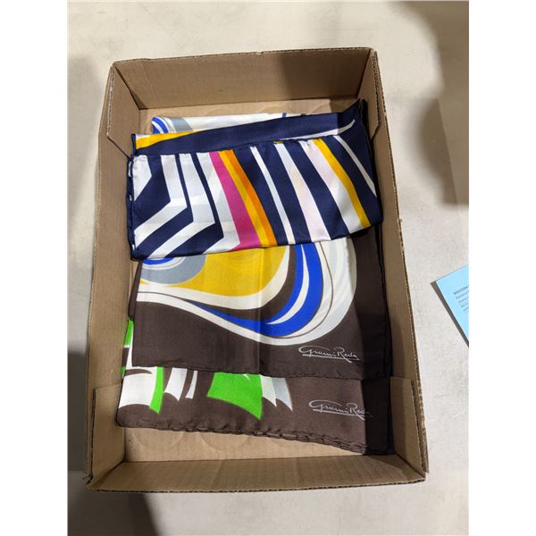 vintage Gianni Reda designer silk scarves