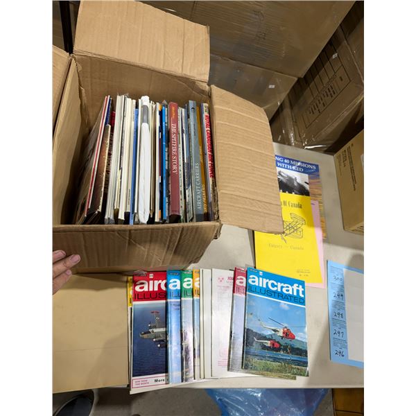 Aircraft illustrated and other aviation books, Royal, Canadian, Air Force, etc.