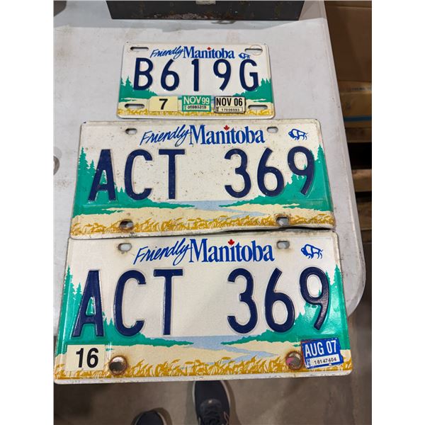 Manitoba license plates
