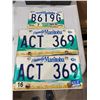 Image 1 : Manitoba license plates
