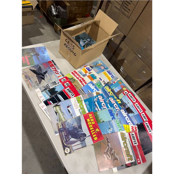Air fix and aircraft magazines and modeling magazines