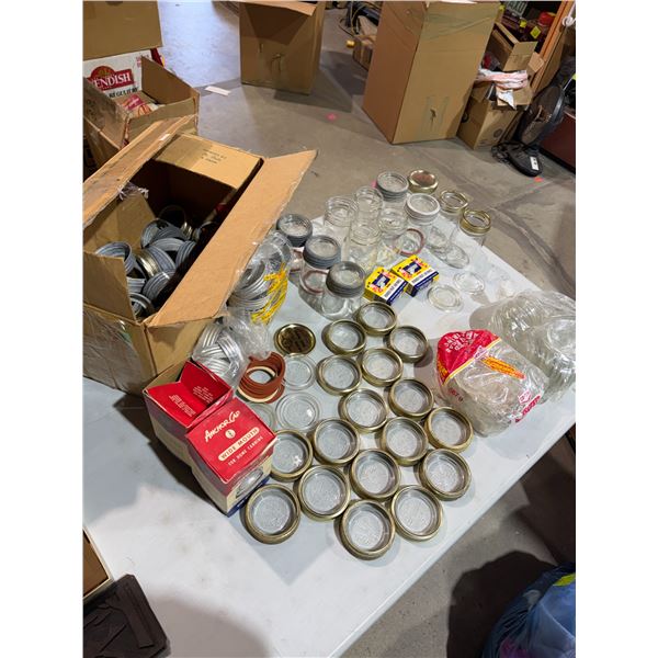 Canning items Glass, jar, lid, etc.