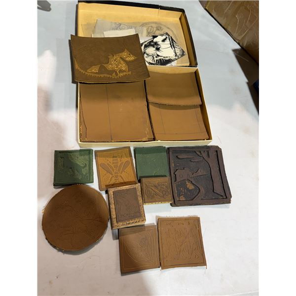 Stamps and Leather work