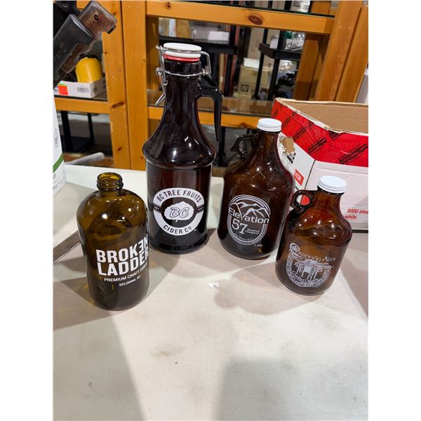 Assorted brewing Company bottles