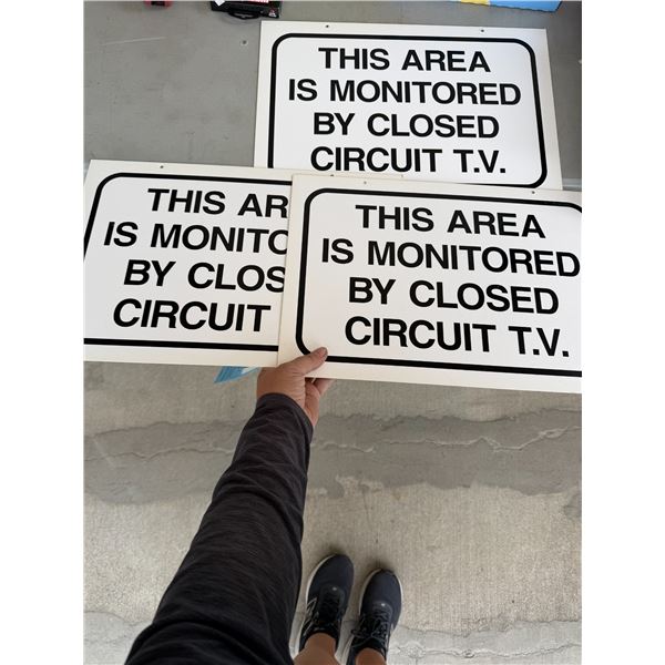 This area is monitored by closed circuit TV Signs