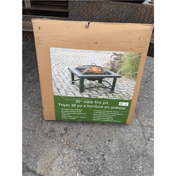 30 inch slate fire pit