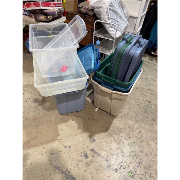 Bins with lids