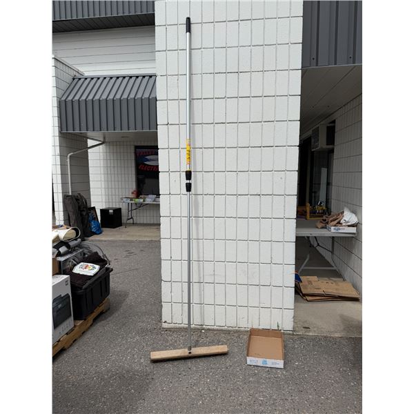 Broom with extension pole