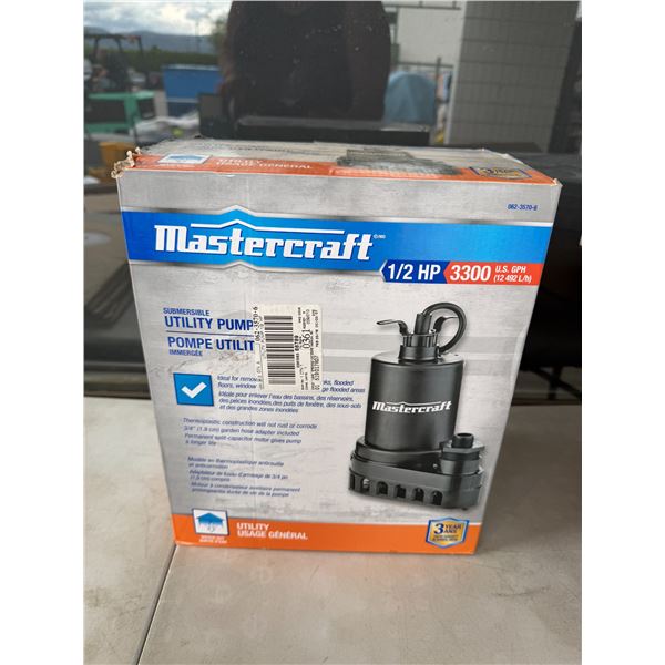Mastercraft submersible utility pump