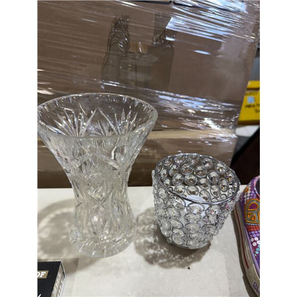 Crystal and Candle Holder
