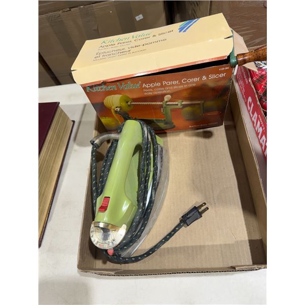 Apple pear/core and slicer and iron