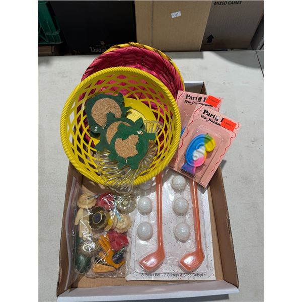 Party items and magnets