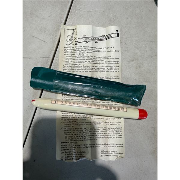 Meilograph, a vintage mechanical map measurer