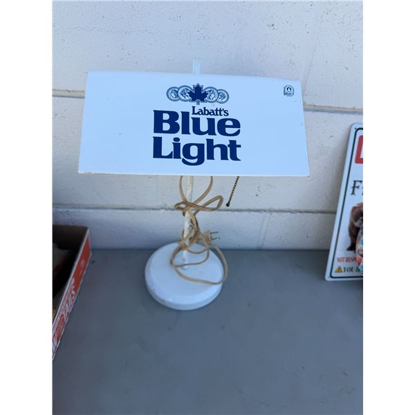 Labatts  blue table lamp