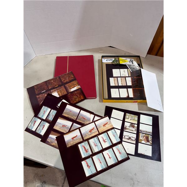Airplane photos and stamp book
