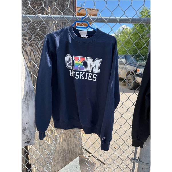OK, I'm husky sweatshirt size medium