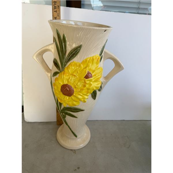 Signed pottery vase