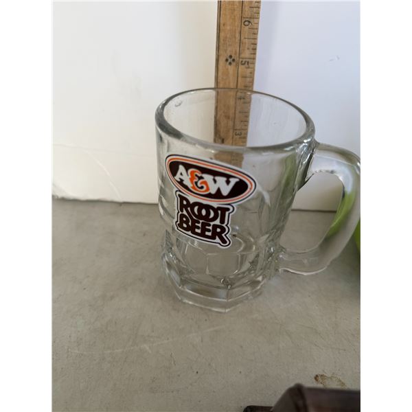 4 inch A&W root beer mug
