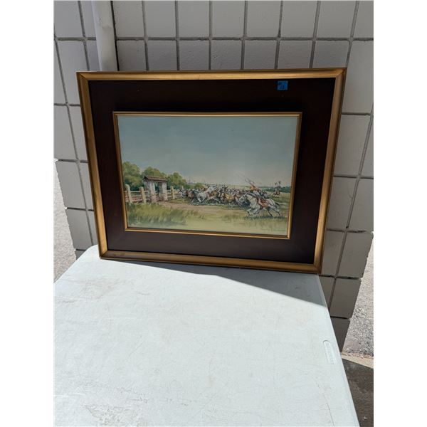 equestrian hunting scene art