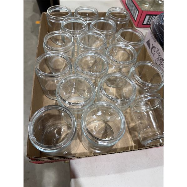 Small glass jars