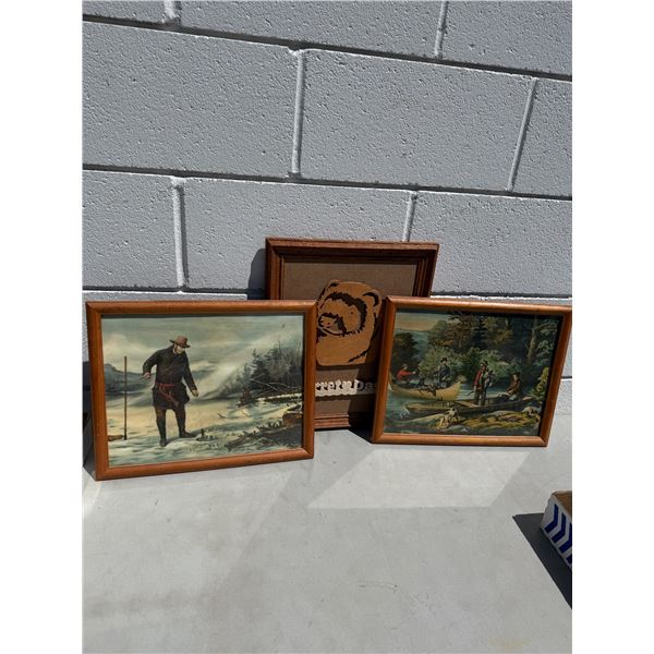 Three wall hangings