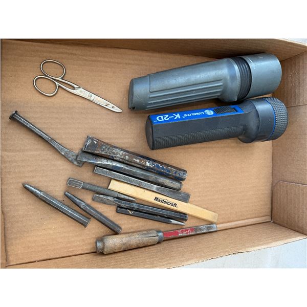 Flashlight and punches
