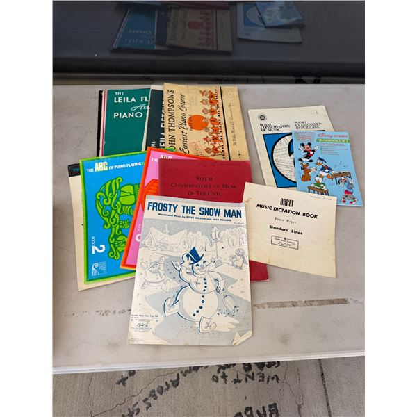 Assorted piano books