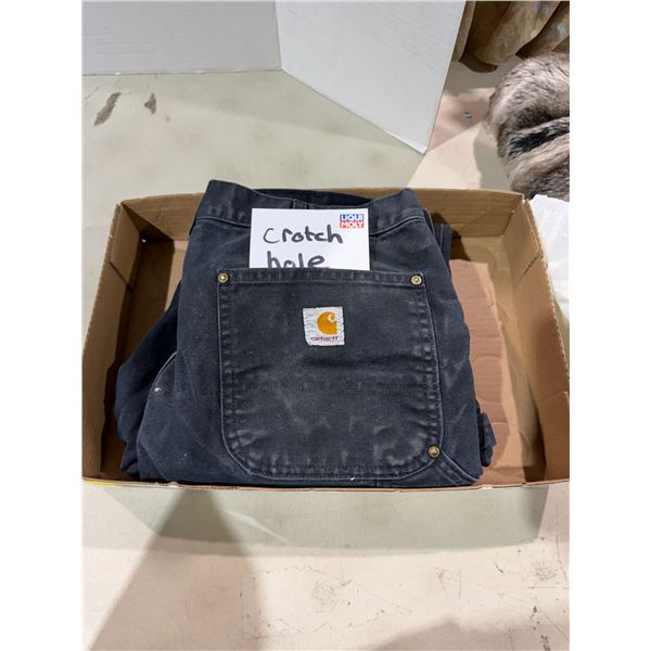 Carhartt pants size 36 or 38 has Hole in crotch needs fixing