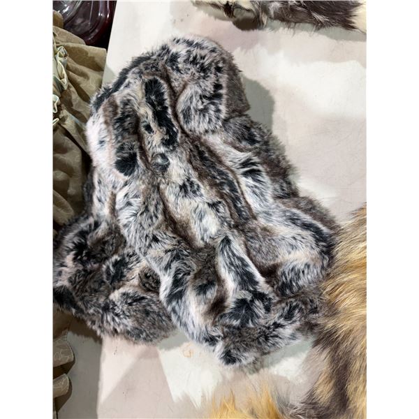 Fur muffs synthic