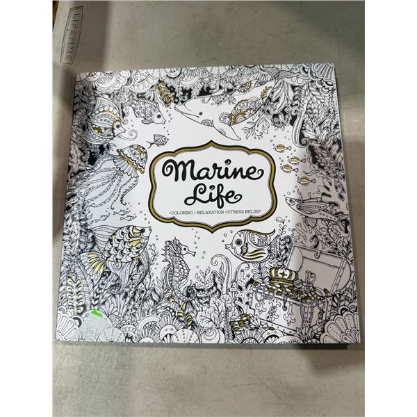 Marine life coloring book