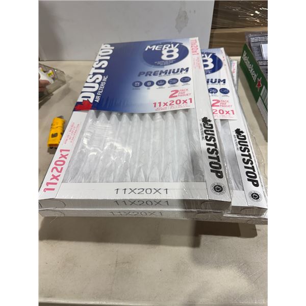 Air filter filters, 11 x 20 x 1 new