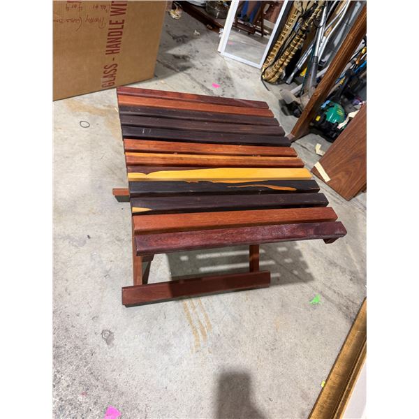 Folding ottoman or table